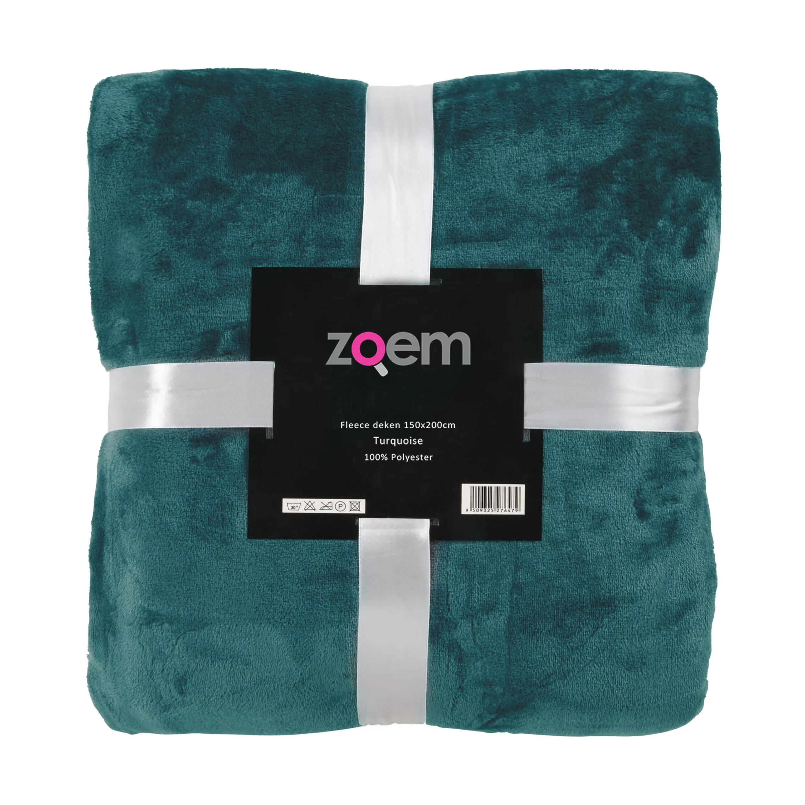Fleecedeken-Plaid Turquoise 150 x 200 cm - Afbeelding 3