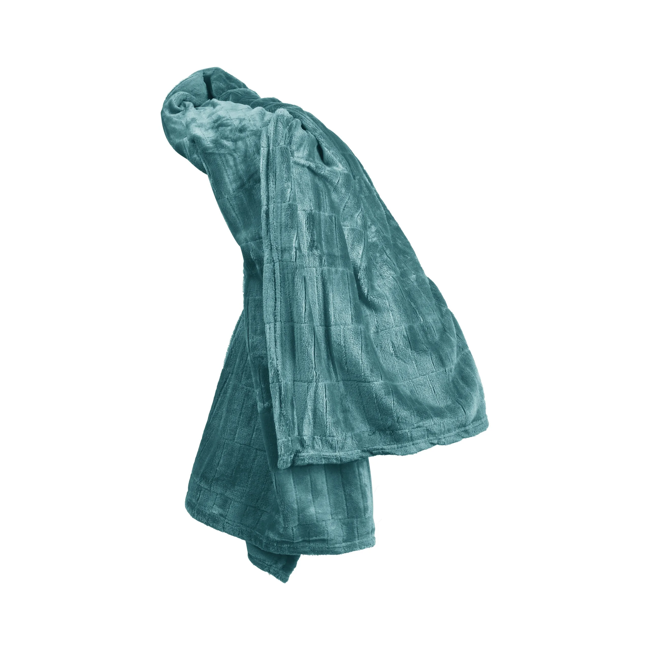 Fleecedeken-Plaid Turquoise 150 x 200 cm - Afbeelding 2