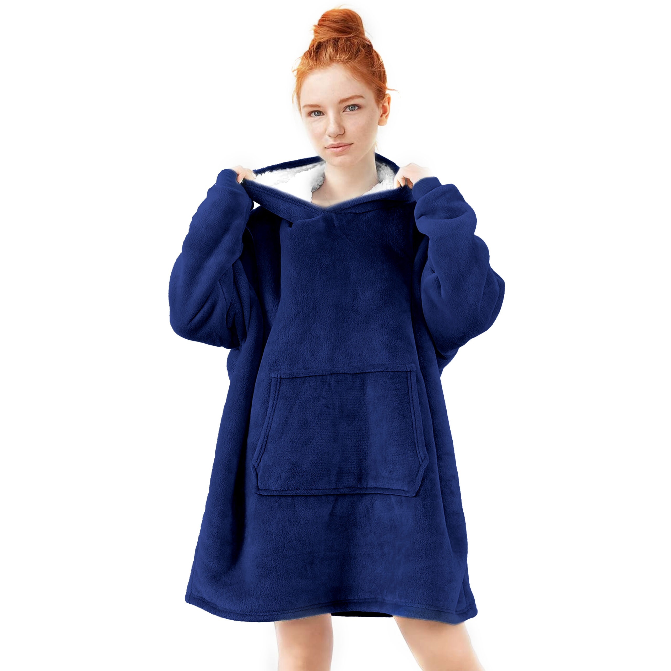 Fleece trui - Donkerblauw
