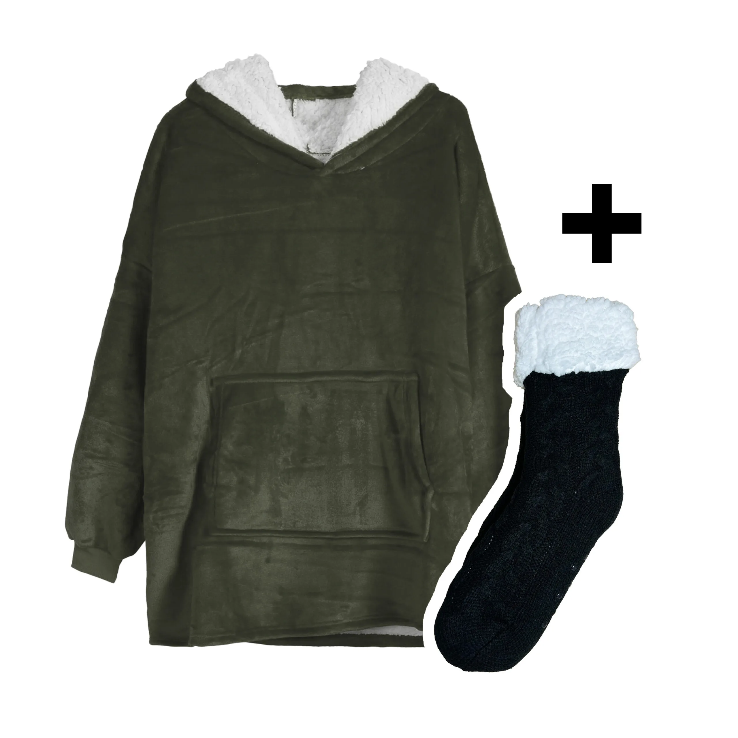 Fleecetrui Combideal Legergroen