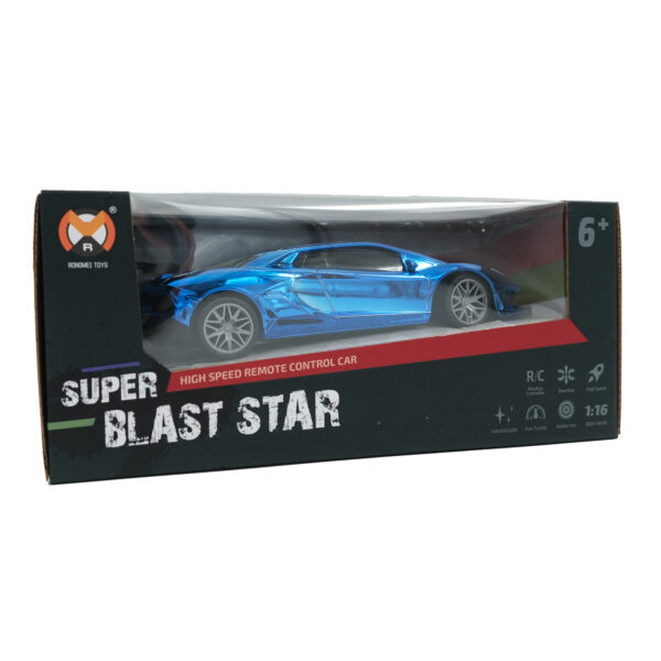 1:16 - Bestuurbare Auto Met Afstandsbediening - 4 kanaals - Blauw - Afbeelding 3