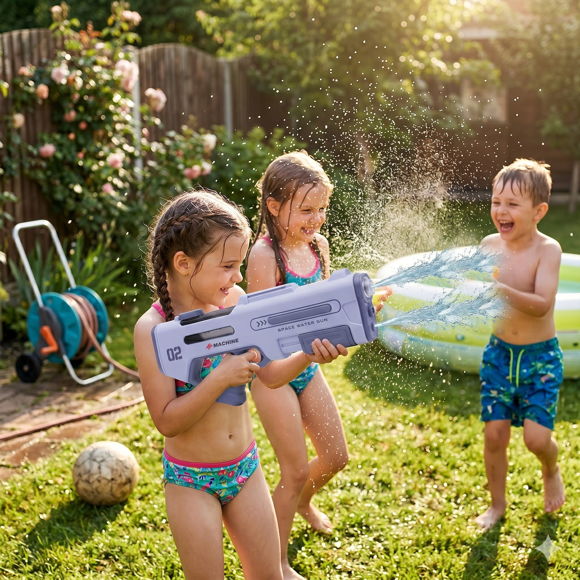 Dubbelloops Elektrische Waterpistool - 2 veiligheidsbrillen - Afbeelding 3