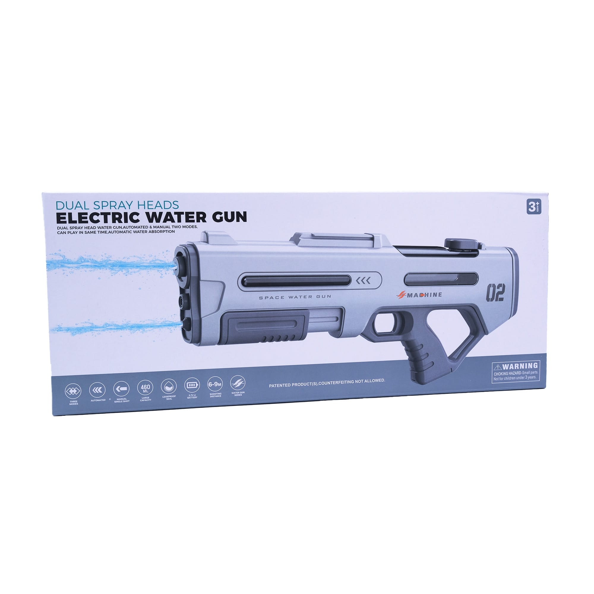 Dubbelloops Elektrische Waterpistool - 2 veiligheidsbrillen - Afbeelding 4
